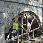 Technicians at Jefferson Bridge Rehabilitation Job