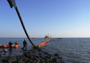 Submarine Cable Installation Extending Into Water Near Long Island, NY