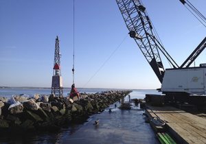 Underpinning Construction Process on Brake Wall Near Bridgeport, CT